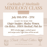 Mixology Class July 19th