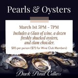 Pearls and Oysters Club Member Tickets