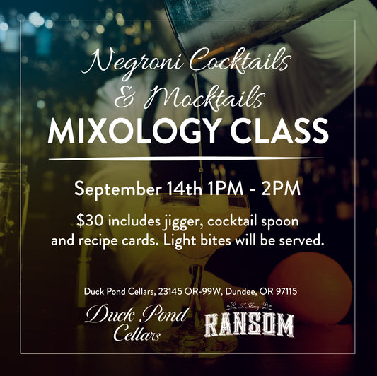 Mixology Mixer Sept 14th