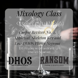 Mixology Class October 17th
